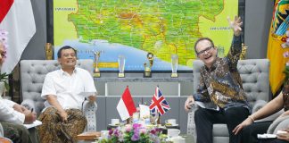 Boyong Tim, Dubes Inggris Temui Gubernur Jateng Tindak Lanjuti Peluang Kerja Sama